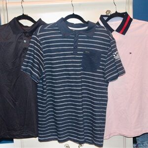 Striped Blue Polo Shirt Tommy Hilfiger and. Buffalo David Bitton